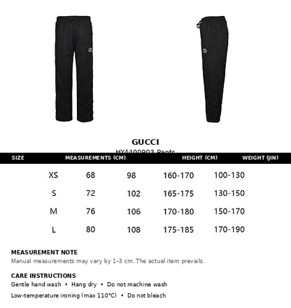 Gucci GG Monogram Jogger Pants with Web Stripe
