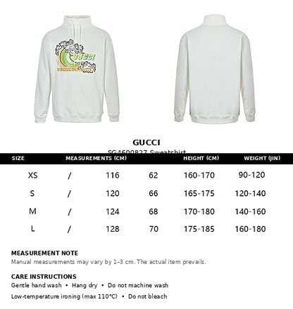 Gucci P185 Oversized Hoodie | Black & White