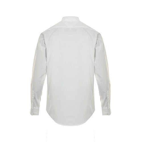 Gucci Anchor Embroidered Striped Cotton Long-Sleeve Shirt – White