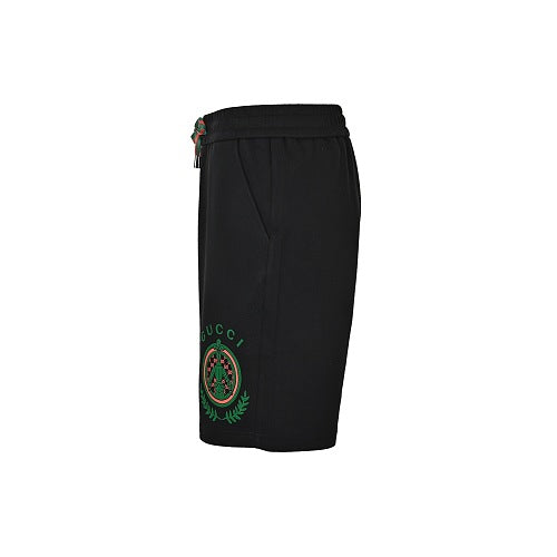 Gucci Crest Embroidered Drawstring Shorts