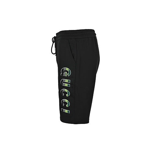 Gucci GG Camo Logo Print Cotton Shorts