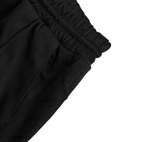 Gucci GG Monogram Jogger Pants with Web Stripe