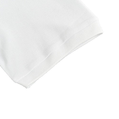 Gucci Embroidered Logo Polo Shirt — White Piqué