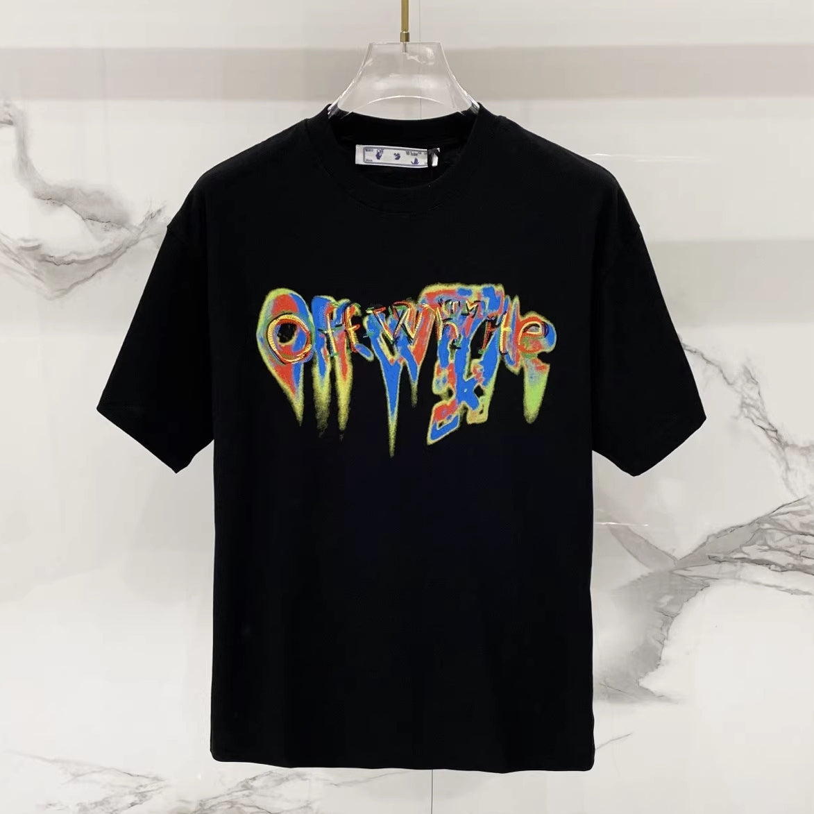 OFF-Whlte Arrow logo print T-shirt#91