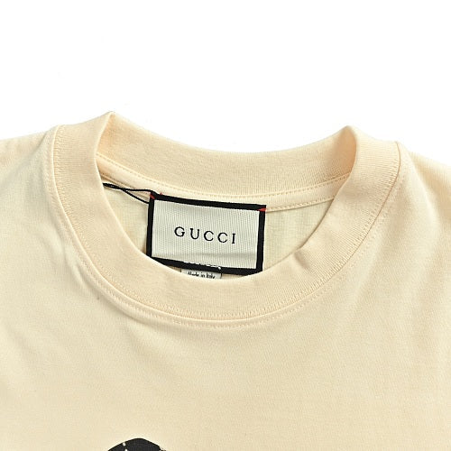 Gucci GG Teddy Bear Graphic T-Shirt — Ivory