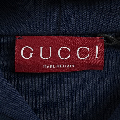 Gucci SS6000822 Zip-Up Hoodie – Navy Blue