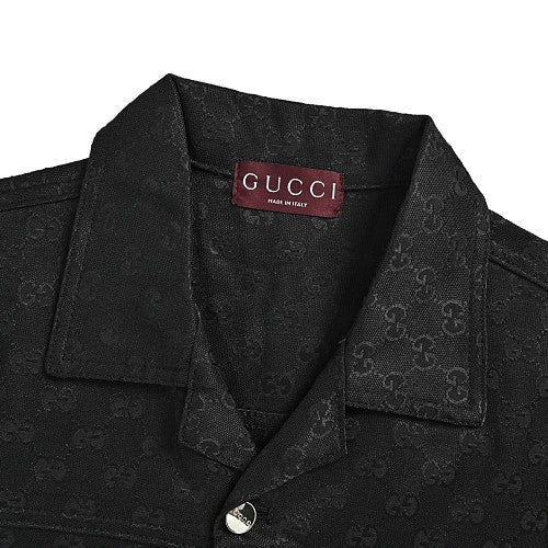 Gucci GG Monogram Short-Sleeve Shirt