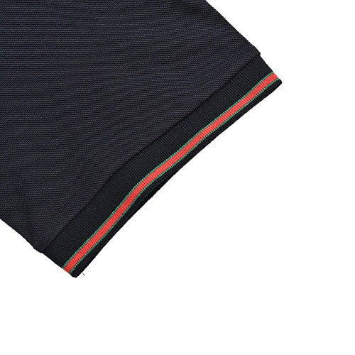 Gucci Web Stripe Tipped Polo Shirt