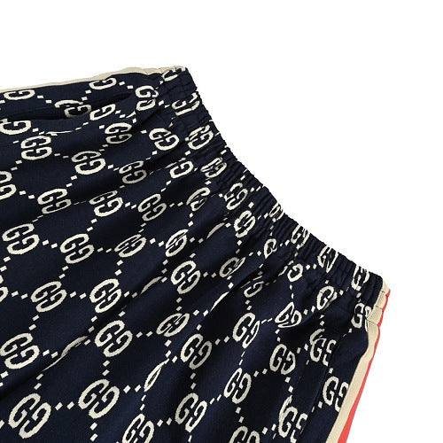 Gucci GG Monogram Shorts with Web Stripe