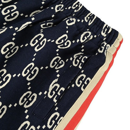 Gucci GG Monogram Shorts with Web Stripe