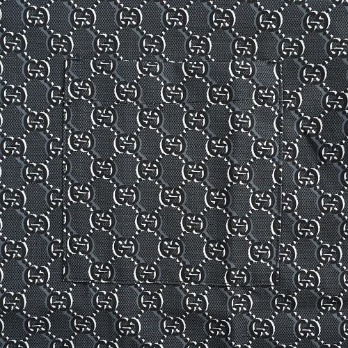 Gucci GG Monogram All-Over Print Camp Collar Shirt
