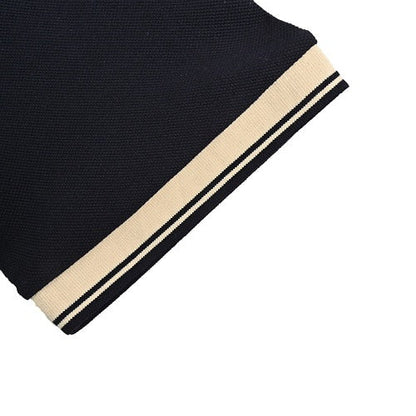 Gucci Interlocking GG Logo Polo Shirt – Navy