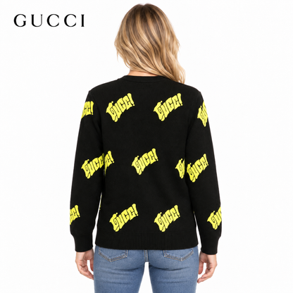 Gucci Unisex Jacquard Crewneck Sweater