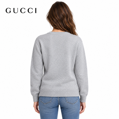 Gucci Unisex Embroidered Crewneck Sweater
