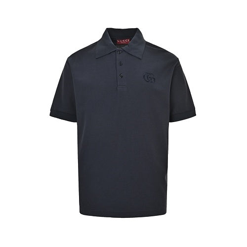 Gucci GG Embroidered Piqué Polo Shirt