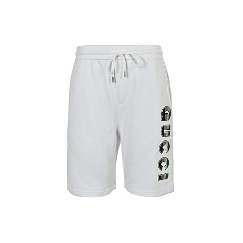 Gucci GG Camo Logo Print Cotton Shorts