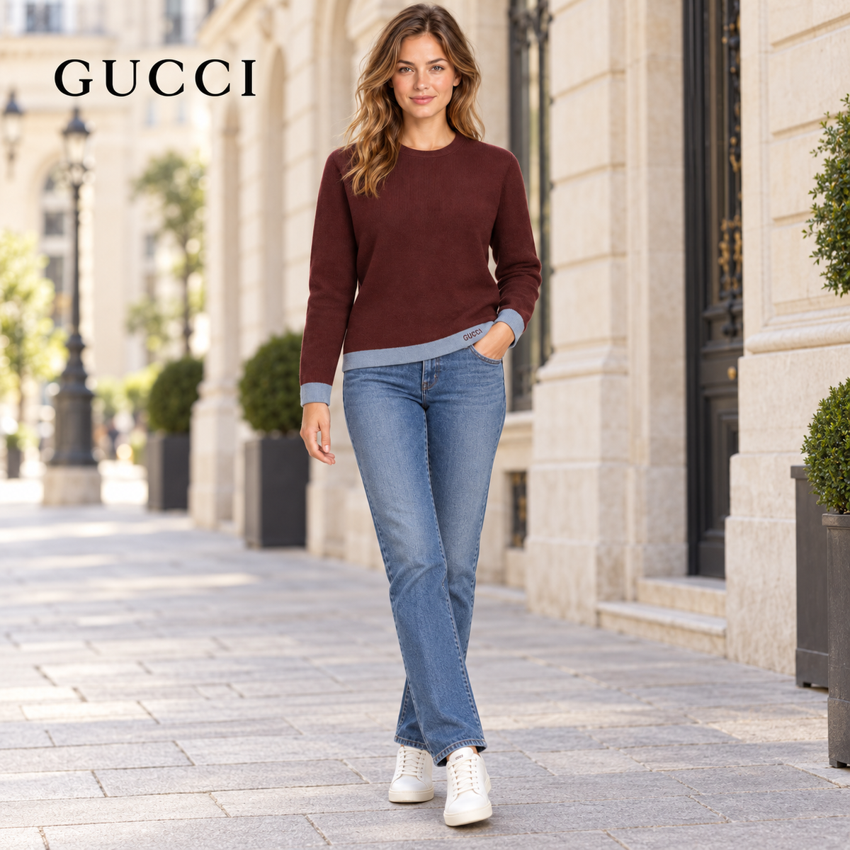 Gucci Unisex Polo Sweater