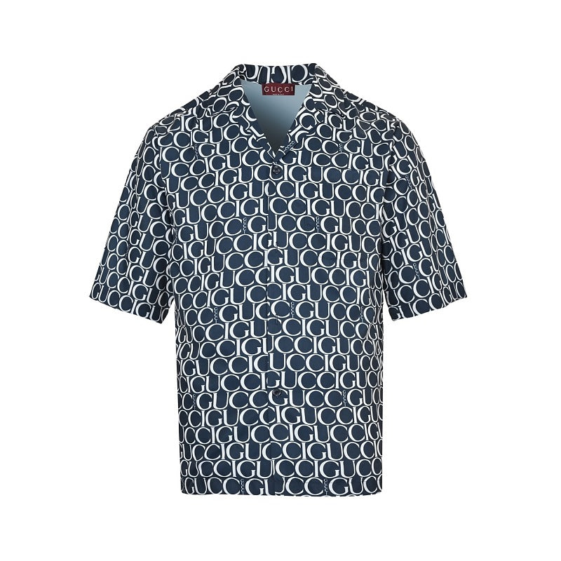Gucci GG Monogram Short-Sleeve Shirt