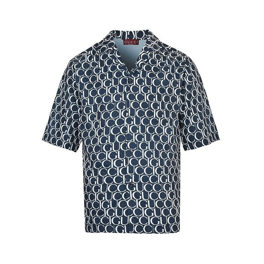 Gucci GG Monogram Short-Sleeve Shirt