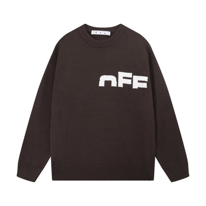OFF-Whlte Intarsia Knit Sweater#6