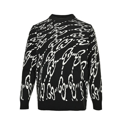 Gucci GG Jacquard Oversized Knit Sweater