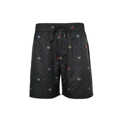 Gucci GG Multicolor Embroidered Shorts – Black Jacquard