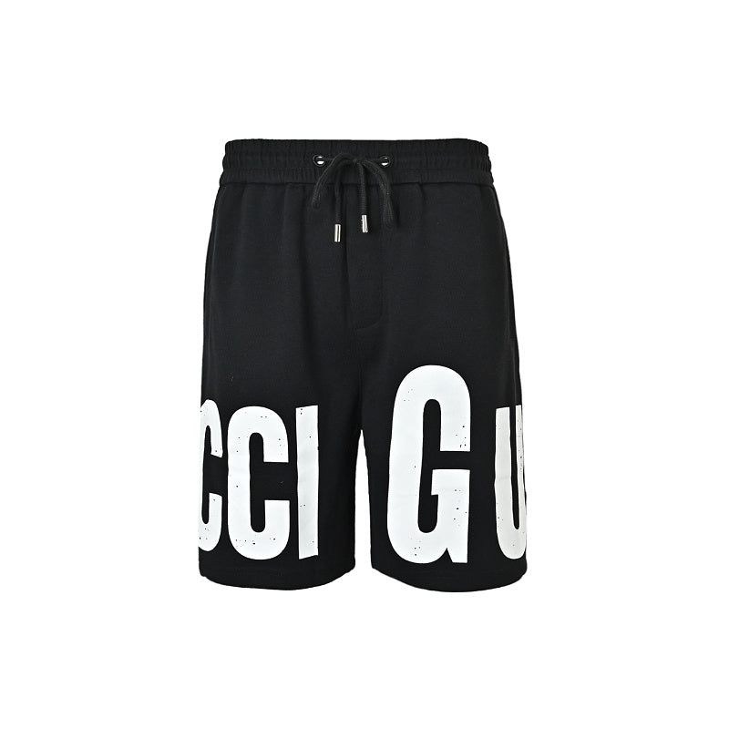 Gucci Oversized Logo Print Shorts