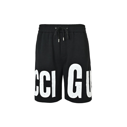 Gucci Oversized Logo Print Shorts