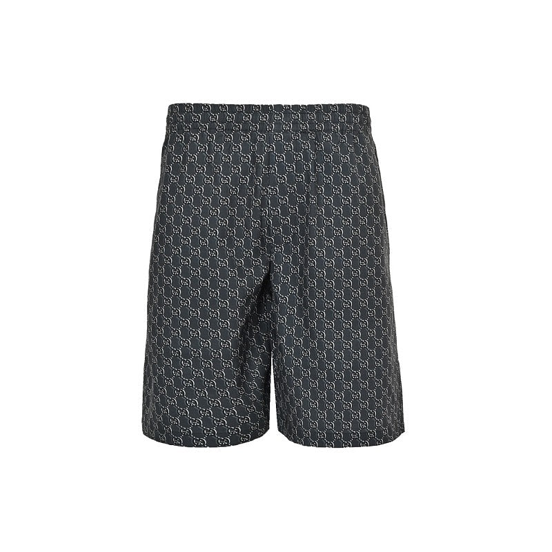 Gucci GG Monogram Allover Print Shorts in Dark Charcoal