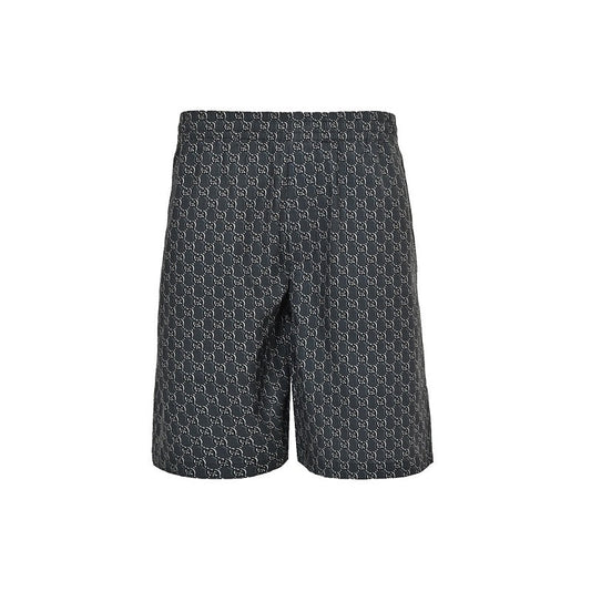 Gucci GG Monogram Allover Print Shorts in Dark Charcoal