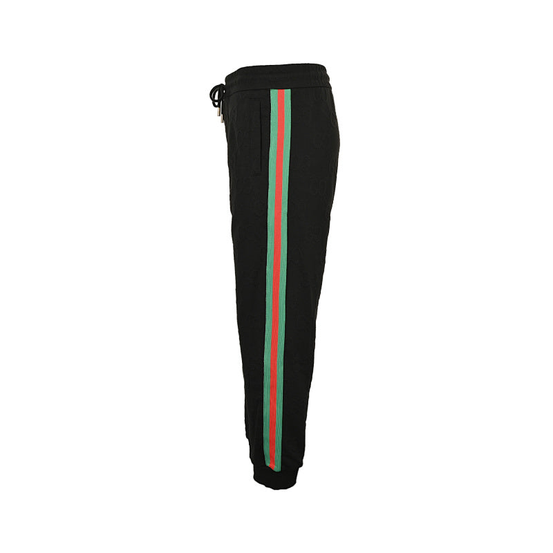 Gucci GG Monogram Web Stripe Jogger Pants