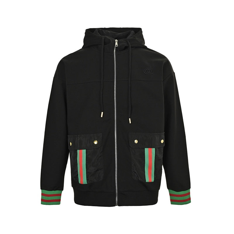 Gucci P185 Oversized Hoodie – Black & White Heavyweight