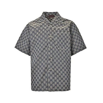 Gucci GG Monogram Short-Sleeve Shirt