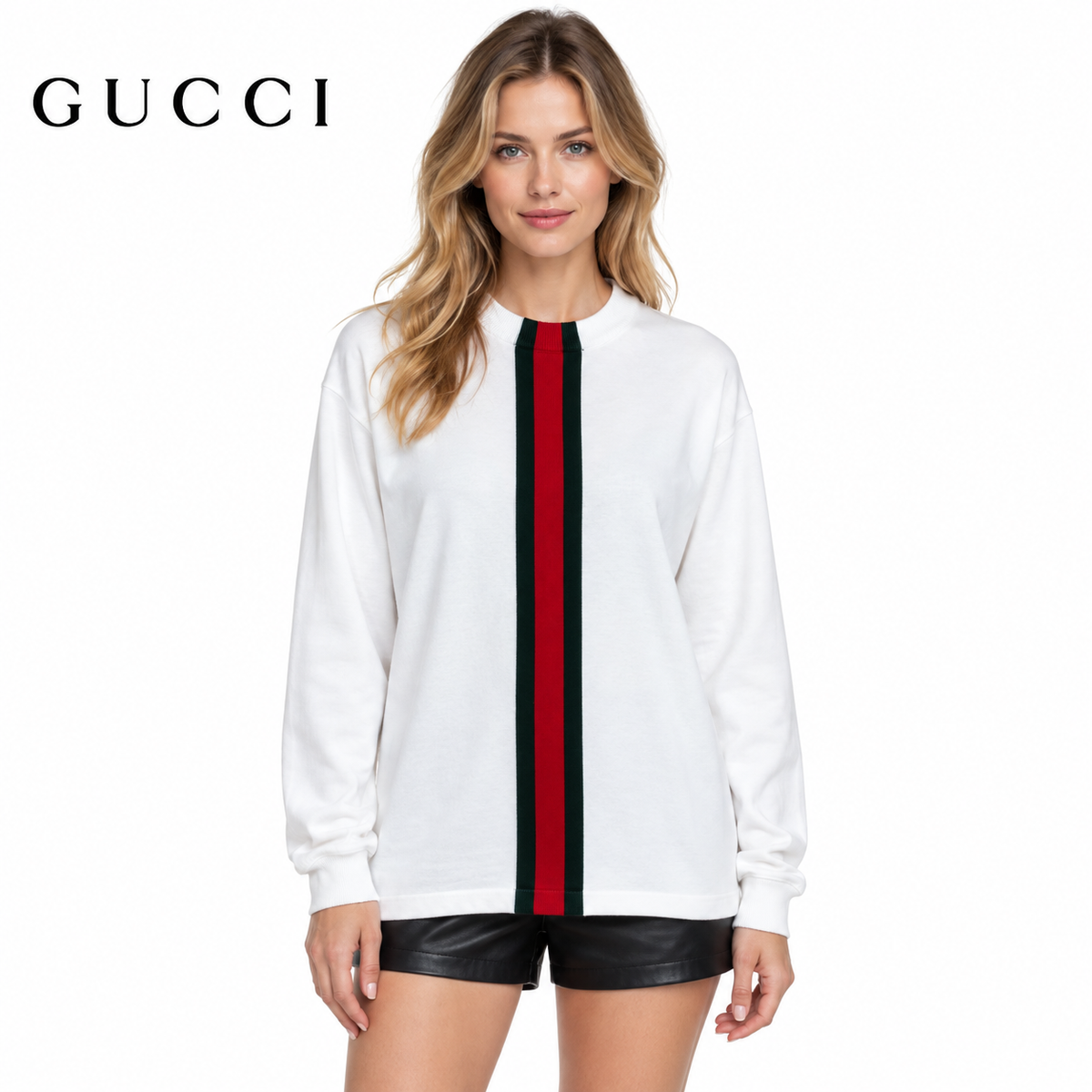 Gucci Unisex Striped Crewneck Sweater