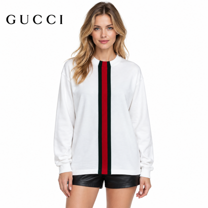 Gucci Unisex Striped Crewneck Sweater
