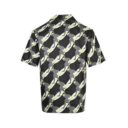 Gucci Abstract Camo Print Short-Sleeve Camp Collar Shirt