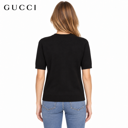 Gucci Unisex Double-G Embroidered Crewneck Sweater