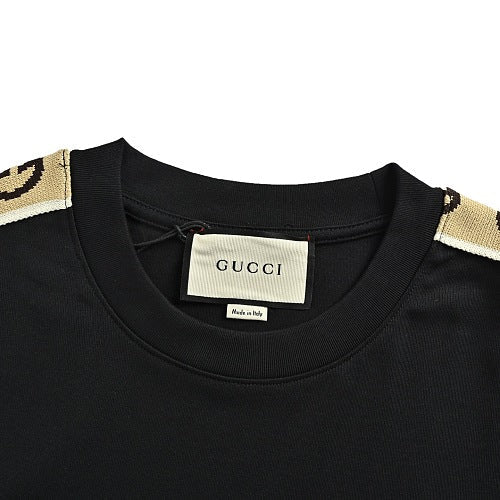 Gucci GG Tape Shoulder-Stripe Oversized T-Shirt