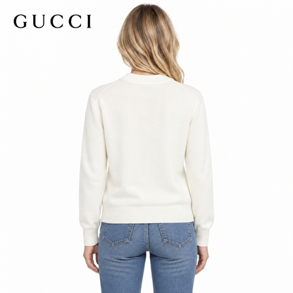 Gucci Unisex Jacquard Striped Crewneck Sweater