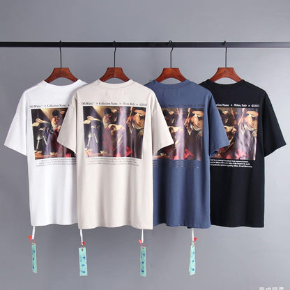 OFF-Whlte Arrow logo print T-shirt#89