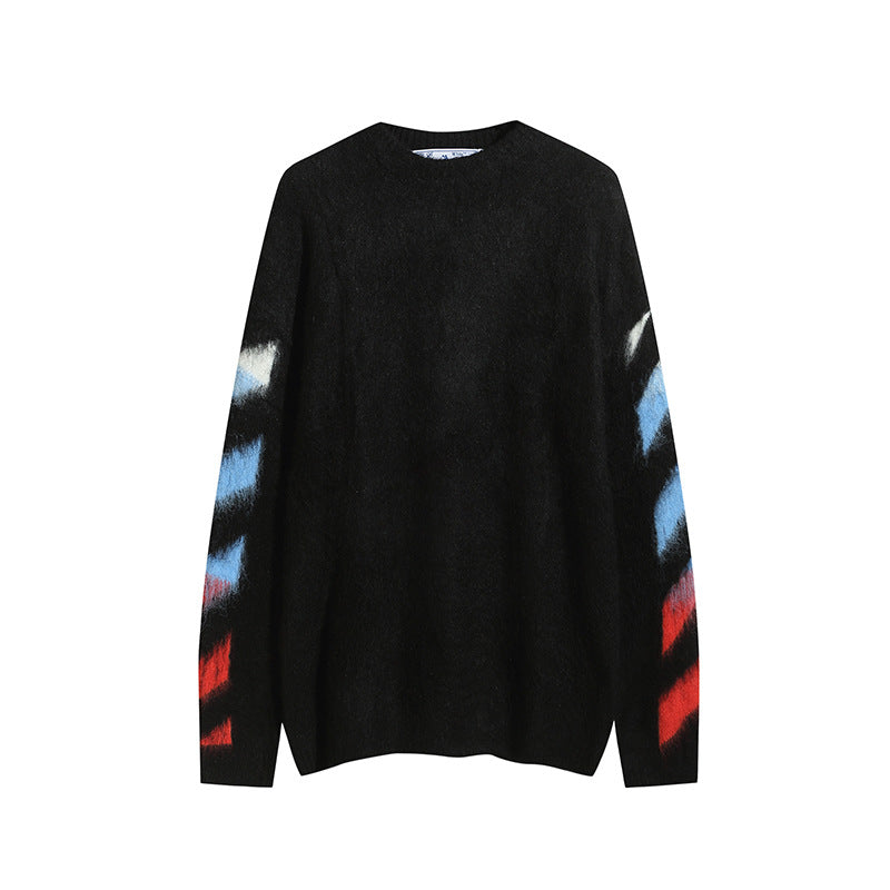 OFF-Whlte Intarsia Knit Sweater#17