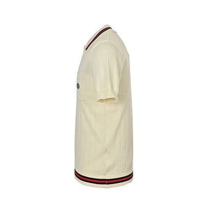 Gucci Interlocking G Embroidered Knit Polo Shirt