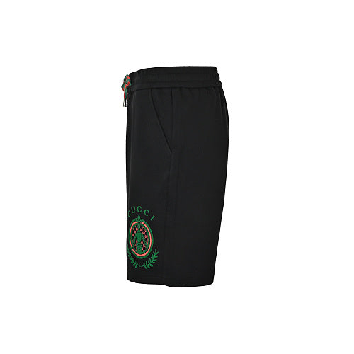 Gucci Crest Embroidered Shorts