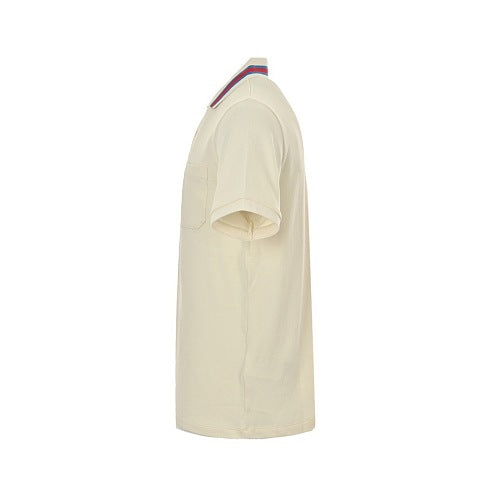 Gucci GG Web Stripe Collar Polo Shirt