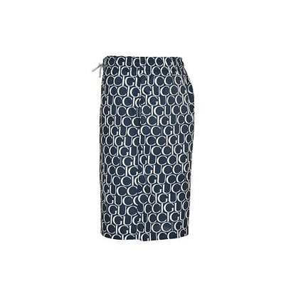 Gucci Allover Letter Print Swim Shorts in Navy
