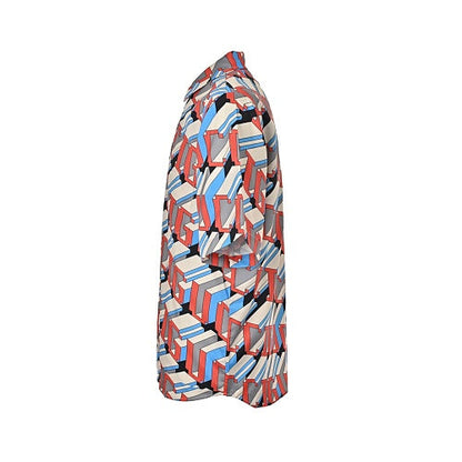 Gucci 3D Letter Allover Print Short-Sleeve Shirt