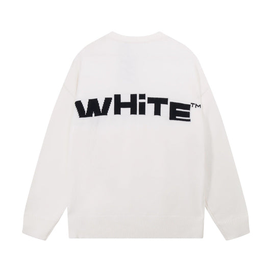 OFF-Whlte Intarsia Knit Sweater#6