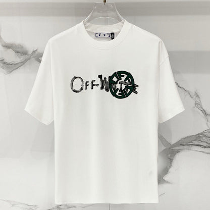 OFF-Whlte Arrow logo print T-shirt #97