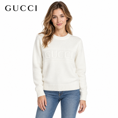 Gucci Unisex Jacquard Striped Crewneck Sweater