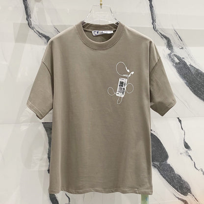 OFF-Whlte Arrow Logo Cotton T-shirt#1050